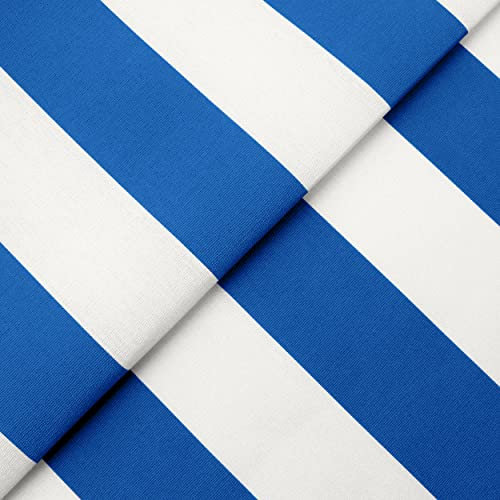 DESHOME Ibiza 10 Meter – Meterware für den Außenbereich, Höhe 160 cm, Oleo, wasserabweisend, Meterware, für Sofa, Kissen, Stühle, Sonnensegel, Blau