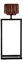 J-Line Photophore sur Pied Rectangulaire Verre Marron Small