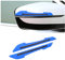 JNNJ 2PCS Reflektierender Aufkleber für Autospiegel, Seitenstreifen Spiegel, Zierstreifen für Den Rückspiegel, Reflektor Warnaufkleber Universal für Auto(Blau)