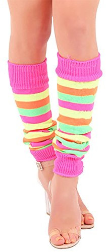 ANZEE DISCOVER THE NEW YOU Leg Warmers For Adult Women & Girls Stay Warm and Stylish, Women's Knitted Ankle Warmers Party Dance, Sports, Yoga Accessories (Rainbow)