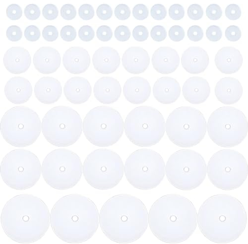 KSJEHW Lot de 100 disques de piercing transparents en silicone pour piercing de nombril