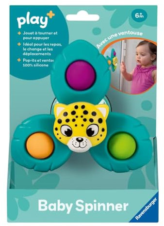 Ravensburger Play + – Baby-Spinner Leopardenmuster – ab 6 Monaten – französische Version – 34012