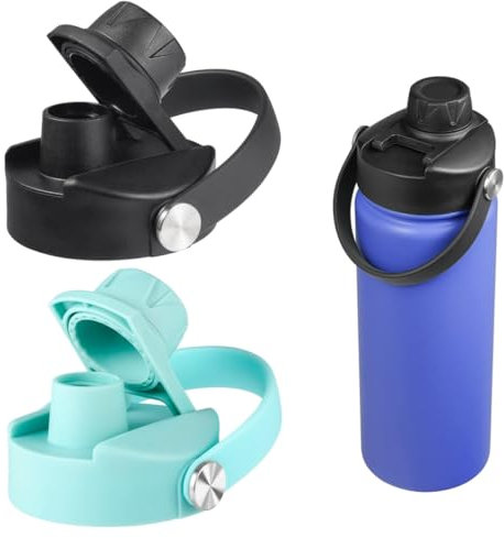 Deckel für Hydroflask Weithals-Flaschen, BPA-freies Ersatzkappen-Zubehör, kompatibel mit Hydroflask 20/1,8 l Wasserflasche, Deckel oben mit flexiblem Griff