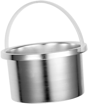 minkissy 500Ml Aluminum Wax Warmer Inner Pot Hot Wax Warmer Pot Replacement Facial Skin Hair Removal Spa Tool