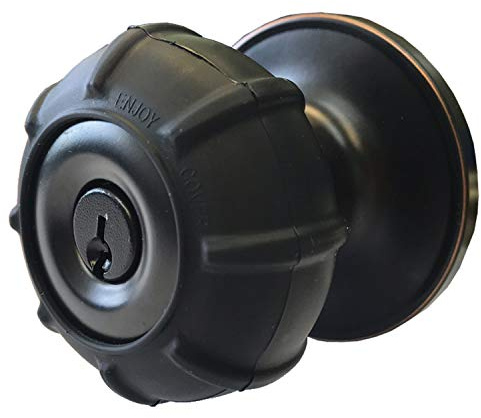 Enjoy Cover - 2 Pack Silicone Door knob Grips Maximum Grip Nonslip Arthritis & Senior Living Aids Grippy Easy Open Fits All Door Knob Universal Size Decorative (Black)