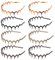 8 Stück Zickzack Haarreif Haifischzahn-Haarkamm Haarreifen Damen Kunststoff Stirnband Komfort-Zig Zag Headband Harte Stirnbänder Anti-Rutsch Haarreifen mit Zähnen Haarband Zubehör für Damen