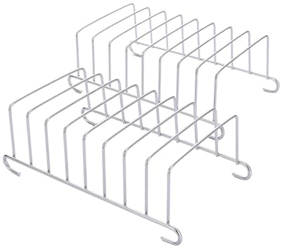 Gacqpli Toastregal - 2 Stück Toaststangen Edelstahl, 8-Scheiben-Gitter-Toast-Halter, Rechteck Heißluftfritteuse Zubehör Organizer, Toast Racks Zum Backen Und Servieren Von Toast
