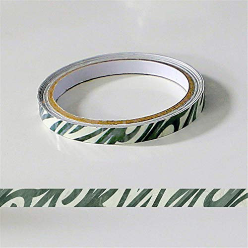 TGDGFKIAS Wallpaper Border Borders For Walls, Home Ceiling Decorative Border for Bathroom Living Room Kitchen(Green Stripes)