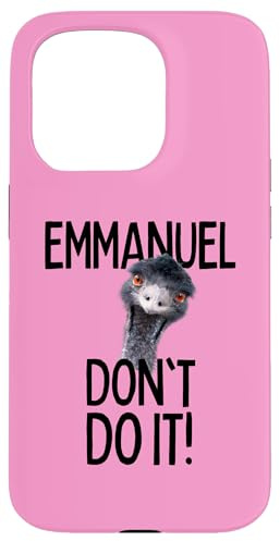 Hülle für iPhone 15 Pro Emmanuel don't do it! Emu Witziger Viraler Süßer Design Hit