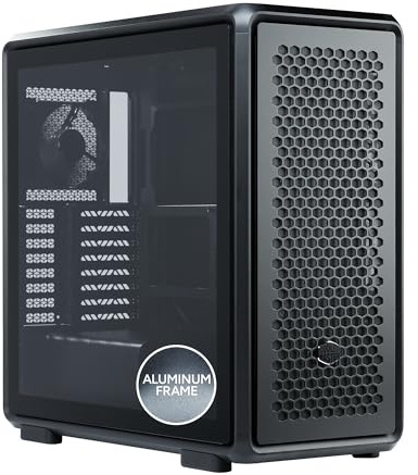 Cooler Master MasterFrame 600 Freeform 2.0 Modular Platform ATX Mid-Tower Case, Aluminum Frame, Magnetic Side Panels, Customizable Internal, 410mm GPU Max, 420mm AIO Max, Type C, Tempered Glass