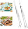 Pinze da Cucina,30cm Pinza Cucina Professionali,2pcs Pinze Cucina in Acciaio Inossidabile,Barbecue Pinzette da Cucina,Multifunzione,per Una Presa Salda, Adatte per Chef,Bistecche,Barbecue,Cucinare