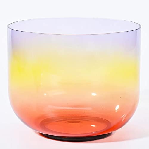 ApuaVireo&Co Cuenco Cantor de Cristal Cuenco Tibetano arcoíris de 432 Hz