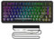 MAMBASNAKE M82 HE Tastiera Rapid Trigger 8000Hz, Tastiera Gaming RGB Cablata al TKL con Precisione RT di 0,01mm, Switch Magnetici, Cavo a spirale, Attuazione Regolabile, Snap Tap, Contorni Neri