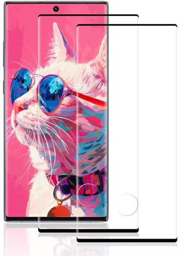 Beukei Panzer Schutz Glas für Samsung Galaxy Note 10 Plus/ 10+, 2 Stück Glass[Anti-Kratzen][Sans Bulless][9H Härte] panzerglas schutzfolie Film