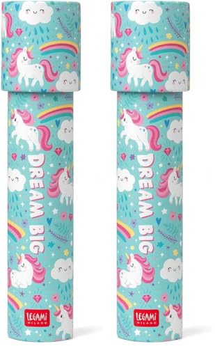 LEGAMI Kaléidoscope - Jeu éducatif pour Enfants, Ø 4,5 cm, thème Licorne - Couleur - KAL0001 - All ETA (Lot de 2)