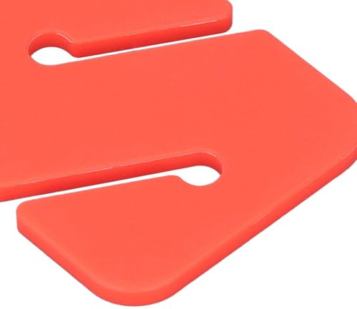 Hominas 4PCS Marcatore per Linea di Immersione in Grotta Compatto Facile visibilità Relitto Linea di Immersione Rettangolare (Arancia)