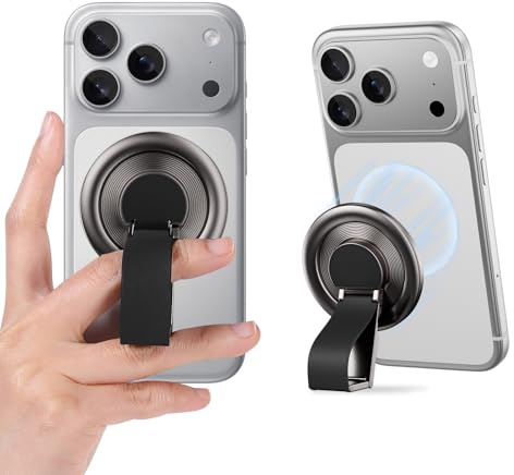 Fourpillars Handy Fingerhalterung Ring für MagSafe, Tragbarer Handy Ständer | Magnetisch Halterung Abnehmbar, Handy Ring Fingerhalter für iPhone 17/16, Smartphone Griff Halter für MagSafe Zubehör