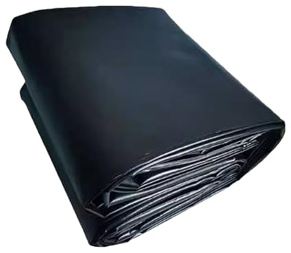 PINGSANL Revestimiento de Estanque de HDPE 450 x 1100 cm Flexible Forro Impermeable para Estanque Seguro para Estanques, Pond Liner, Gardens Piscinas Membrana Reforzada Paisajismo, Negro