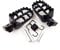 STONEDER Repose-pieds en aluminium noir pour moto Pit Dirt Bike XR50R CRF50 CRF70 CRF80 CRF100F PW50 PW80 TW200
