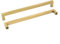 goldenwarm 5 Pezzi Maniglie per Mobili da Cucina Maniglia Ottone Maniglie Oro -LSJ12GD320 Maniglie Cassetti Maniglie Porte Interne Maniglie Vintage Maniglie Acciaio Inox Distanza dei Fori 320mm
