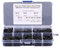 Lot de 500 vis autotaraudeuses M3 en acier au carbone plaqué zinc noir à tête bombée avec étui de rangement, 6 mm, 8 mm, 10 mm, 12 mm, 16 mm, 18 mm, 20 mm