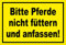 Melis-Folienwerkstatt Schild - Pferde Nicht füttern - 15x10cm | 3mm Hartschaum – S00039-005-C -20 Varianten