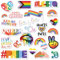 LGBT Pride Aufkleber-Set – Gay Pride Zubehör inklusive 11 Rainbow Pride Gay Lesben Gleichheit Aufkleber – Autoaufkleber