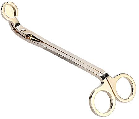 Hztyyier Edelstahl Kerze Schere, Dochtschere Kerze Docht Trimmer, Kerze Herz Clip Docht Trimmer Schere Werkzeug(Gold)
