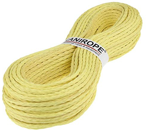 Kanirope® Aramidseil ARABRAID 4mm 10m Gelb 8-fach geflochten