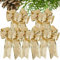 VINFUTUR 5 Pz Fiocchi Oro per Albero di Natale - Decorazione e Regali per Festa Capodanno DIY