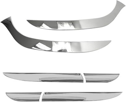 Scheinwerfer Rückleuchten Chrom Leiste Satz für Renault Clio 2012-2019 Edelstahl