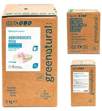 GREENATURAL BAG 5 Kg Eco Ammorbidente ROSA - eco