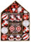 Valery Madelyn Weihnachtsbaumschmuck, 70 Karat rot und weiß, bruchsicher, Weihnachtskugel-Ornamente, traditionelles rotes und silberfarbenes dekoratives Baumschmuck, Großpackung für Weihnachten,