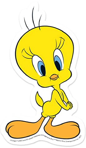 Paper House Productions Looney Tunes Tweety Bird gestanzter Vinyl-Aufkleber, 9,1 cm