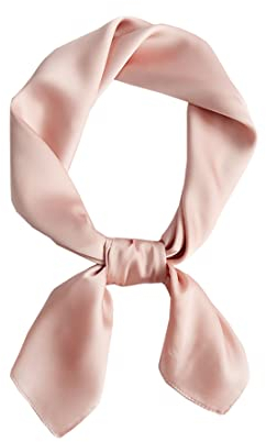 KOOYOL Damen Seidentuch Seide Leicht Seidenschal Bandana Halstuch Kopftuch Elegante Schal Tuch Geschenk für Frauen, rosa H#