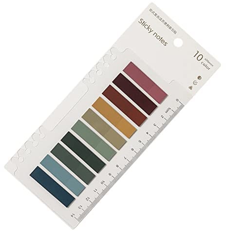 Marcadores,Marcapaginas de Colores Pequeños Transparente,Indices Adhesivos,Marcapaginas Adhesivos,Índice Pestañas,para Libros,Notas Adhesivas,Separador Archivador,200PCS,10 Colores (A)