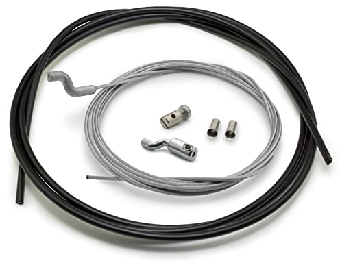Easyboost Cavo Flessibile Z Acceleratore Ø1.5mm con Guaina e Morsetto Z Ferma Lunghezza 2,5 metri Kit di riparazione per Tosaerba Decespugliatori da Giardino
