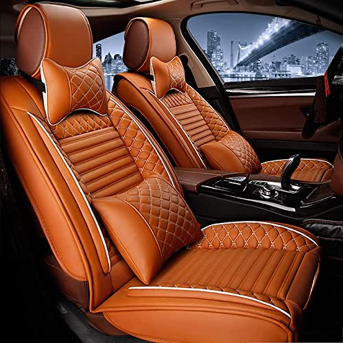 CHUJIE Auto-SitzbezüGe für BMW 2er F46 Gran Tourer 2er GT 2015-2022 5-Sitze, Leder Luxus Voll Vorderseite Und RüCkseite SchonbezüGe, Auto-ZubehöR Schonbezug AutositzbezüGe Kompatibel