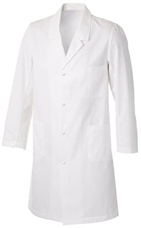 Laborkittel Kinder Weiß - 100% Baumwolle - Komfortabel & Langlebig - Ideal für Chemie - Unisex - Größe 14 Jahre