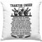 Trendation Traktor Unser Kissen mit Füllung 40x40 Geschenk Lustig Landwirt Spruch Bauer (Grau)