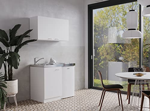 respekta Cucina mini-cucina singola Pantry Bianco Levin 100 cm