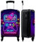 NoBoringSuitcases.com® Kinderkoffer Junge Handgepäck Koffer Klein Hartschalenkoffer Trolli Kinder - Gaming - Neon - Konsole - Koffer Kinder Jungen Trolley, 55x40x20