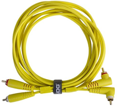 UDG Ultimate Cable (RCA Droit - RCA coudé) Jaune 3m