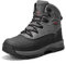NORTIV 8 Stivali Uomo da Neve Invernali Caldo Stivali Invernali Impermeabili da Trekking All'aperto,Size 44.5,Grigio,A0014