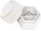 Luxury Proposal Ring Box Generic Engagement Earring Ring Box, Small Single Plush Ring Box Presentation Jewellery Gift Boxes Earring Storage Case Organizer for Wedding Ceremony Valentines Day (Weiß)