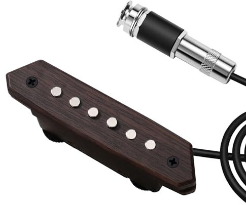 Micro de guitare acoustique passif mégnétique avec contrôle du volume Humbucker et timbre
