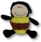 Plüschtier Biene Emma I Schmusetier Kuscheltier Stofftier I 18 cm I Geschenk für Kinder