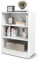 KOMFOTTEU 3 Ebenen Bücherregal mit verstellbaren Regalen, Standregal 50 x 30 x 75 cm mit Kippschutz, Aufbewahrungsschrank für Schlafzimmer, Wohnzimmer (Weiß)