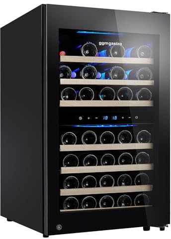 GGM Gastro | WKM120S-2N | Weinkühlschrank - 2 Klimazonen - 120 Liter - max. 45 Flaschen