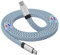 Magtame USB C Cable, Magnetic Coiled 3.3ft Flat Type C Fast Charging Cable, 60W(3A), Compatible for USB C Devices, Samsung Galaxy, Blue
